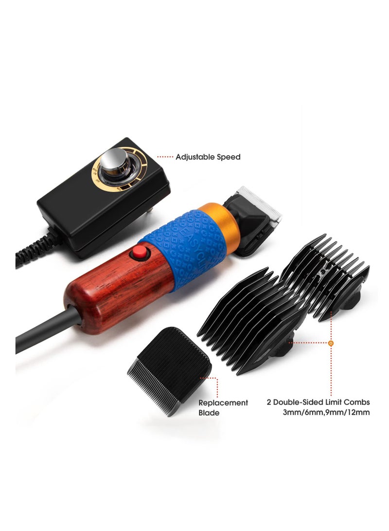 Carpet Trimmer Shears Kit , Low Noise Rug Carver Adjustable Speed Multifunctional Carpet Trimmer Tufting for Handmade Rug Clean and Tufted Carpet (Brownish Red, 200W)