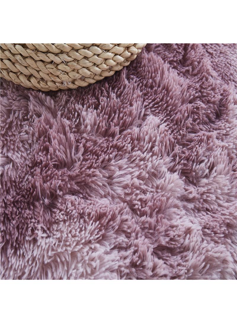 1-Piece Bedroom Carpet Oval Pink 160 CM