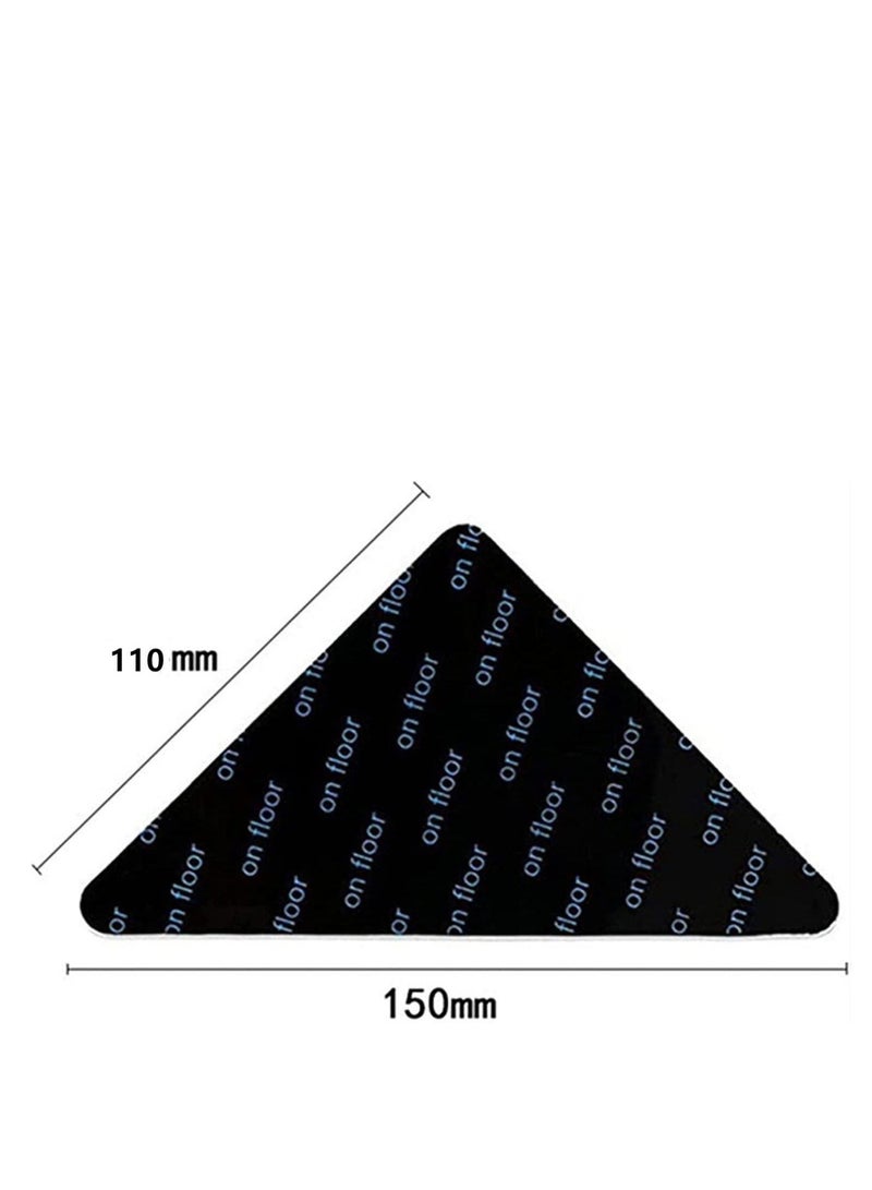Rug Gripper Non Slip Pad for Area Rugs Skid Reusable Tape Corners Grippers Hardwood Floors Tile and Wall Keeping Your in Place Making Corner Flat 12PCS