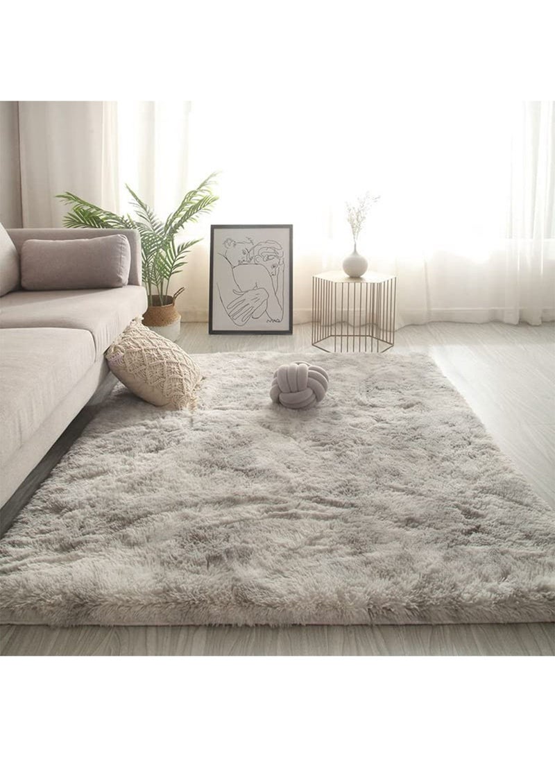 Large Area Rugs Super Soft Fluffy Tie Dye Rug Modern Indoor Fuzzy Carpets Decor