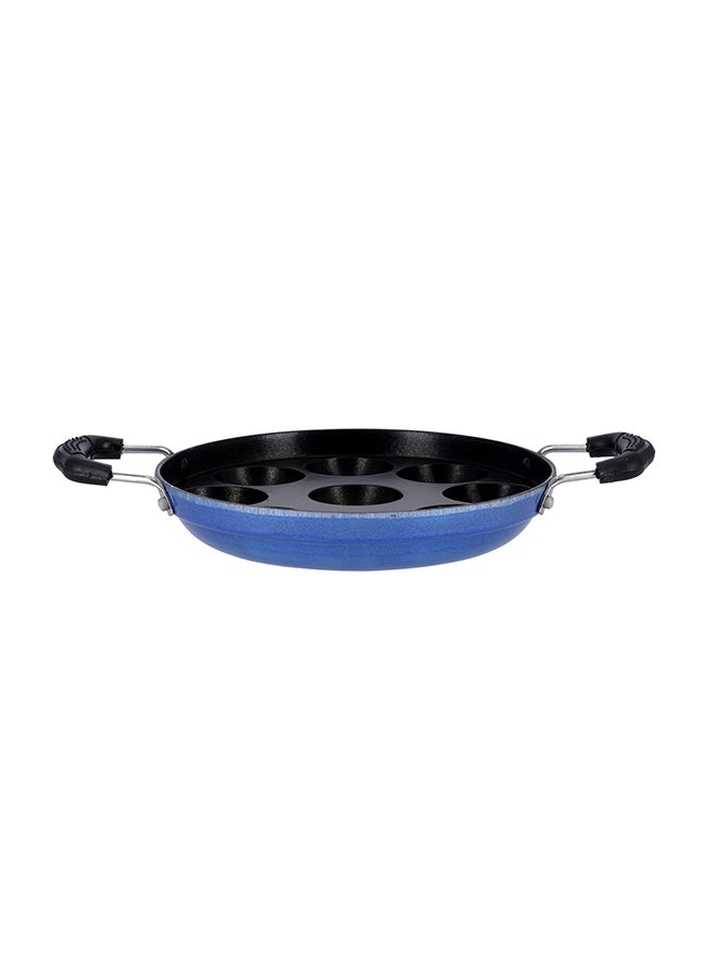 9 Pits Nonstick Panniyarakkal Made In India Multicolor Die Cast Aluminium Body 31X20X4Cm Multicolor 20cm