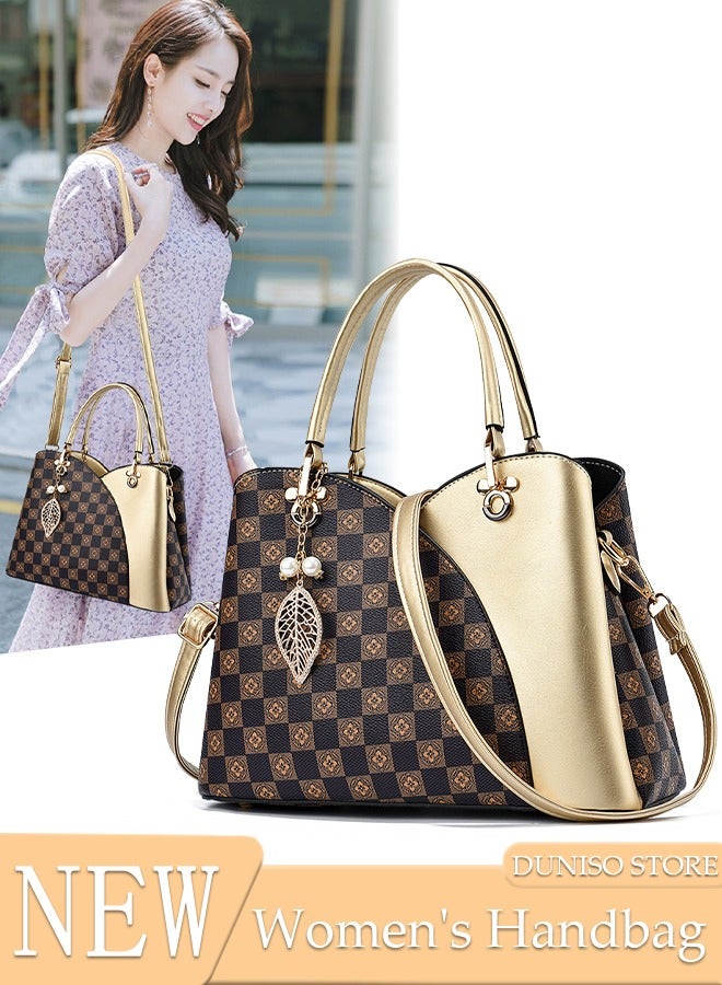 Women's Fashion Handbag Faux Leather Crossbody Bag For Women Large Capacity Tote Bags Top Handle Satchel Fashionable Travel Shoulder Bag For Ladies