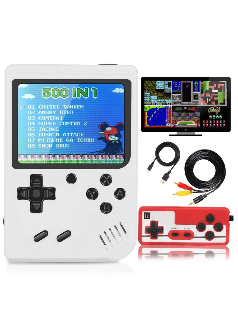 Handheld Game Console, Mini Handheld Game Console with 3.0-Inches Color Screen , 400 Classic Games, 1800mAh Battery That Can Connect to TV and Two Players, Retro Birthday Toys for Boys and Girls