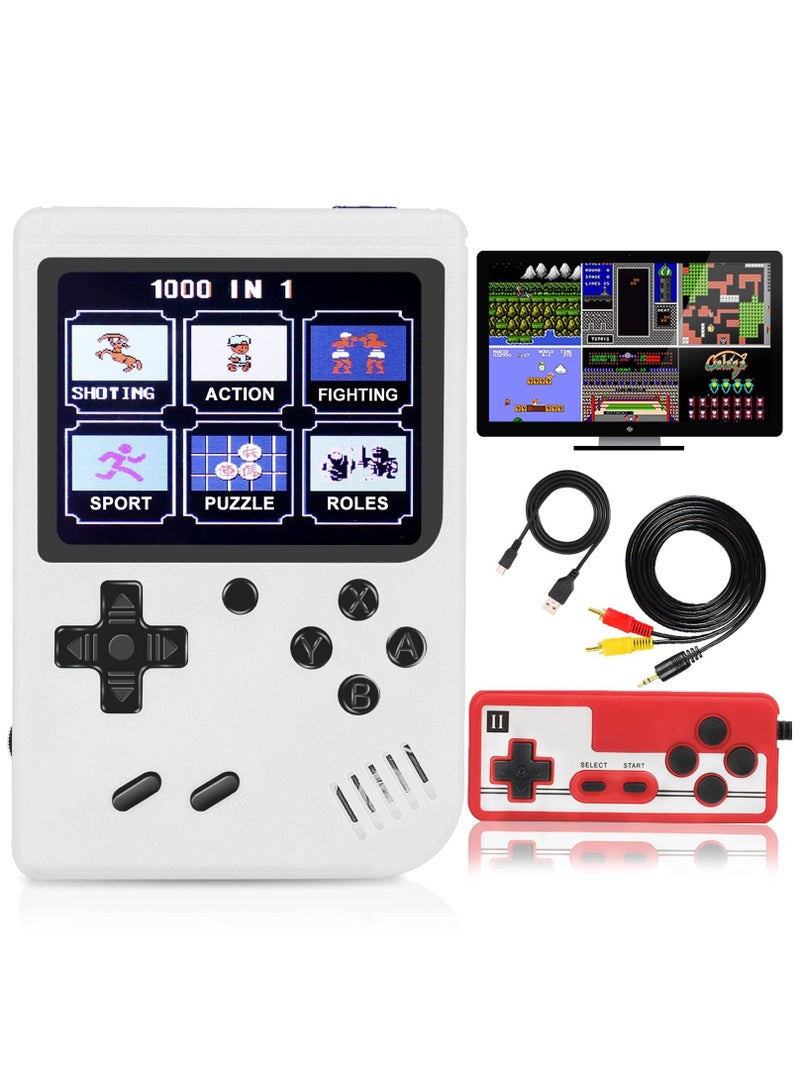 Handheld Game Console, Mini Handheld Game Console with 3.0-Inches Color Screen , 400 Classic Games, 1800mAh Battery That Can Connect to TV and Two Players, Retro Birthday Toys for Boys and Girls