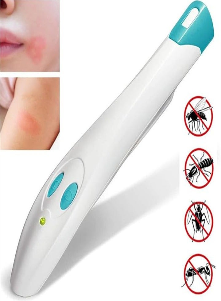 Insect mosquito bite relief pen, anti-itch electronic device, no chemical treatment, all natural bug bite relief, reduce swelling, anti-itch stick, relieve itching, burning pain