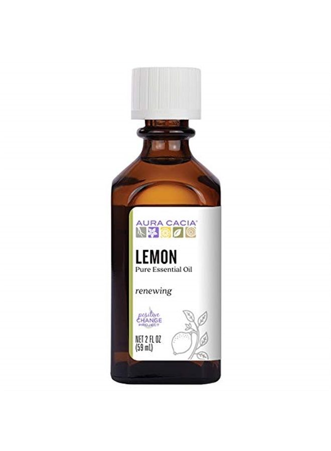 100% Pure Lemon Essential Oil | GC/MS Tested for Purity | 60 ml (2 fl. oz.) | Citrus Limon