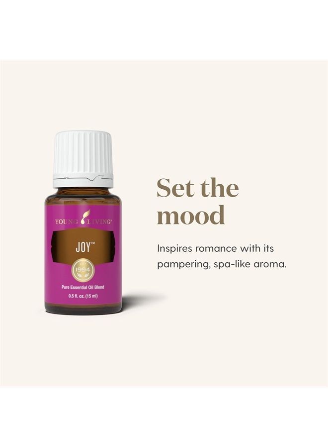 Joy Essential Oil 15ml - Uplifting Aromatherapy - Promote Happiness, Bliss, and Positive Energy - Topical & Aromatic - Enhance Your Mood and Well-Being
