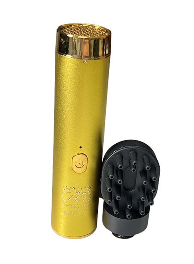 Electric Hair Comb Set Bukhoor Incense Burner Comb And Incense Gold 8x3cm
