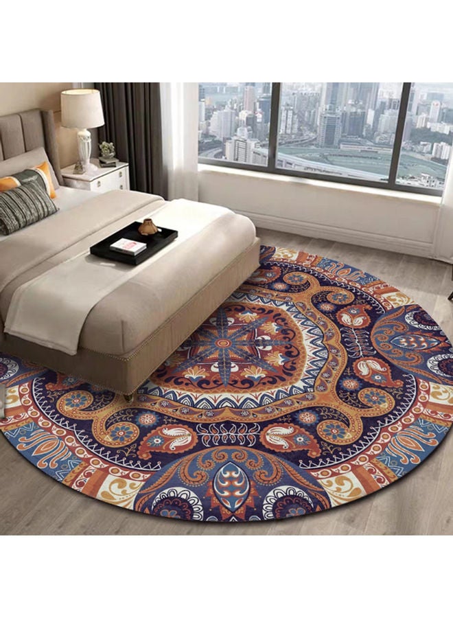 Decorative Antiskid Round Mat Multicolour 120x120cm