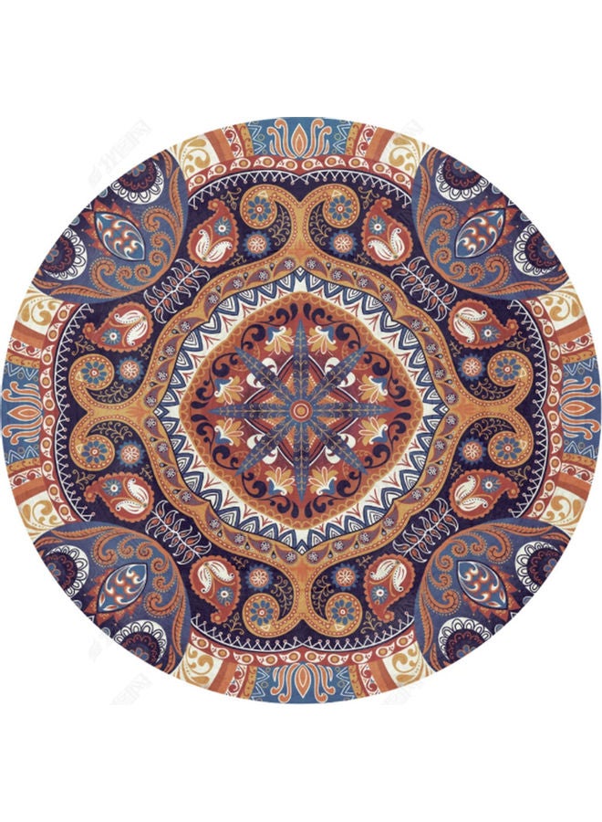 Decorative Antiskid Round Mat Multicolour 120x120cm