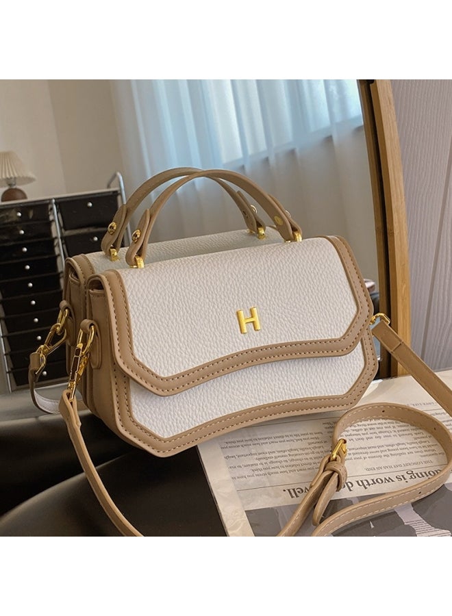 Women's Large Capacity Shoulder Bag, Ladies Contrasting Crossbody Bag Side Bag Carry Bag with 2 Shoulder Straps, Daily Commuter/Banquet/Party/Campus PU Leather Handbag Tote Bags Clutch Bag for Girls