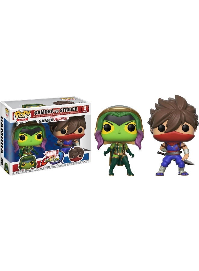 Funko Pop! Television Marvel Vs Capcom - Gamora Vs Strider, 2 Pack, Action Figure