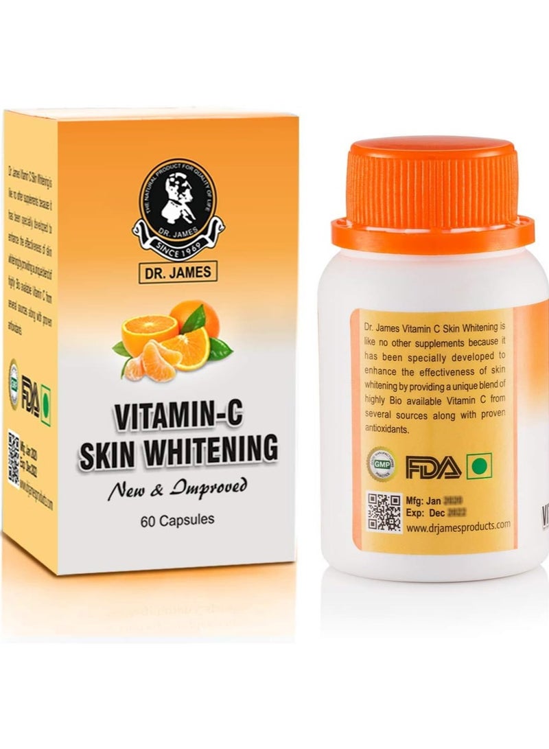 Dr. James Vitamin Skin Whitening Capsules - 60 Capsules