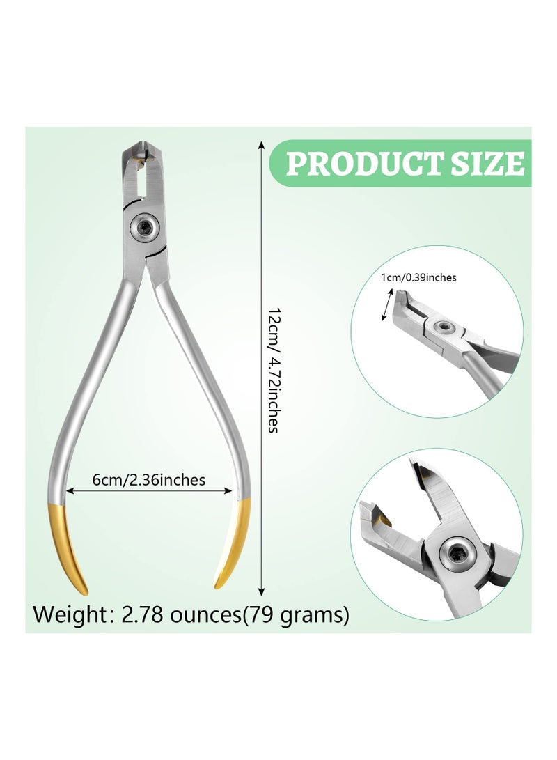 Stainless Steel Wire Cutters for Braces - Hard Wire Pliers and Distal End Cutter Tool for Titanium Alloy Archwire and Tooth Removal Kit