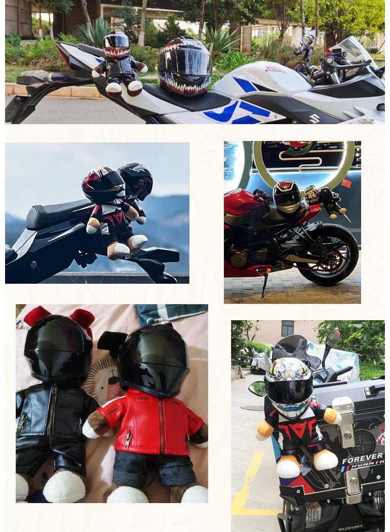 Mini Style Full Face Plush Toy Helmet Motorcycle Lover’s Small Racing Crash Helmet Souvenir Ornament Desk Decorator Motorsport Fans Gift 30cm