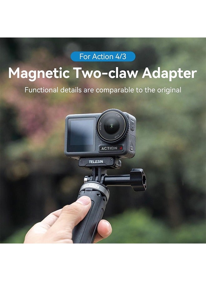 Magnetic Adapter Mount for DJI Action 4/3 Quick Release Adapter with Connection Adapter - DJI Accessories, Attachable Tripod