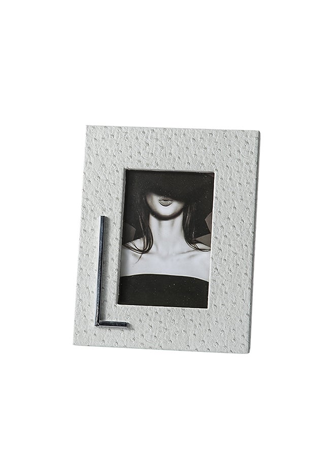 Light Grey Spotted Photo Frame