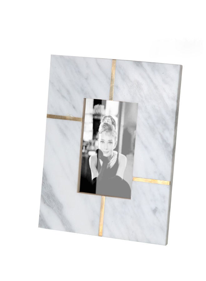 White Natural Marble Photo Frame