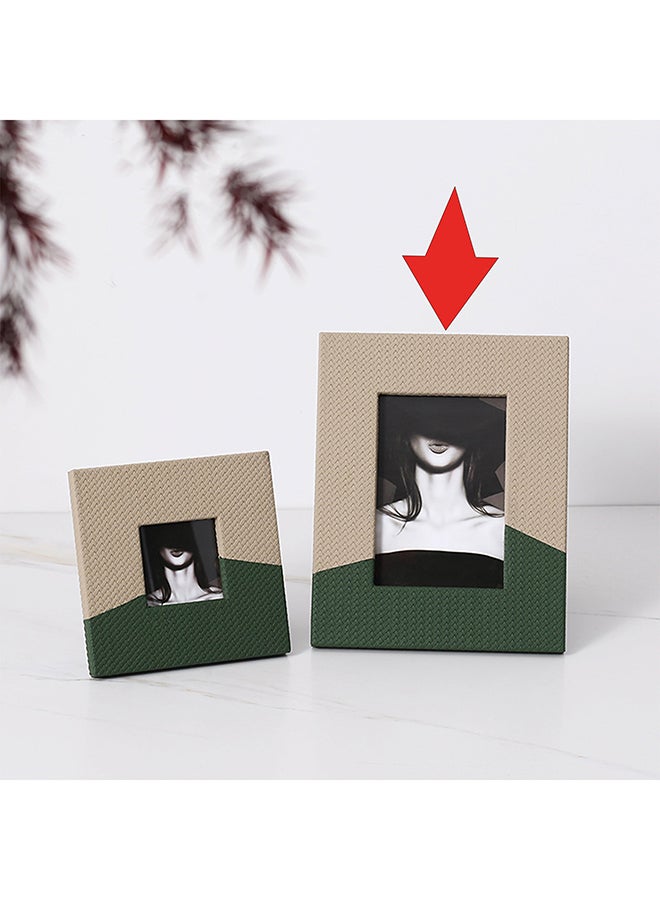 Gray / Green Photo Frame -A