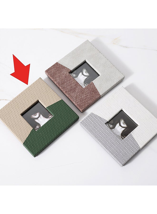 Gray And Green Photo Frame-B