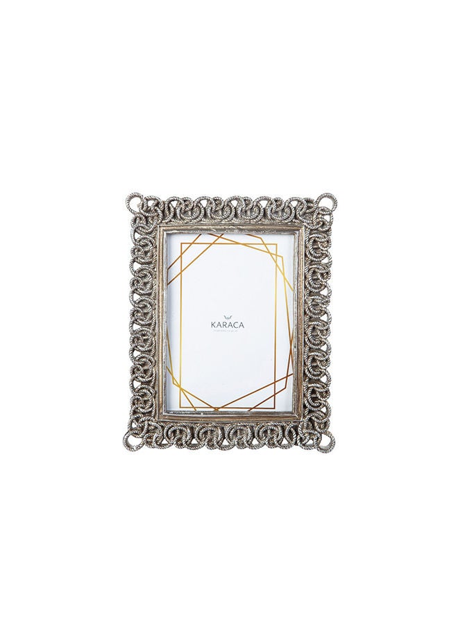 Karaca Nova Chain Silver Photo Frame 13X18 Cm