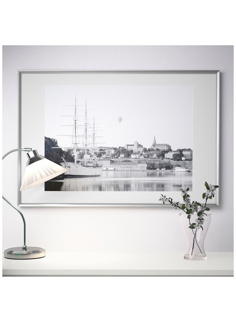 SILVERHÖJDEN Frame, silver-colour, 61x91 cm