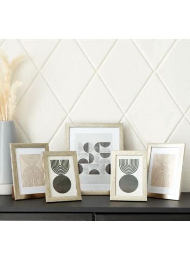 5-Piece Photo Frame Set Beige