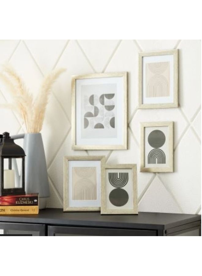 5-Piece Photo Frame Set Beige