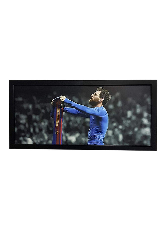 Messi El Classico Goal Celebration Framed Poster 50 x 23cm