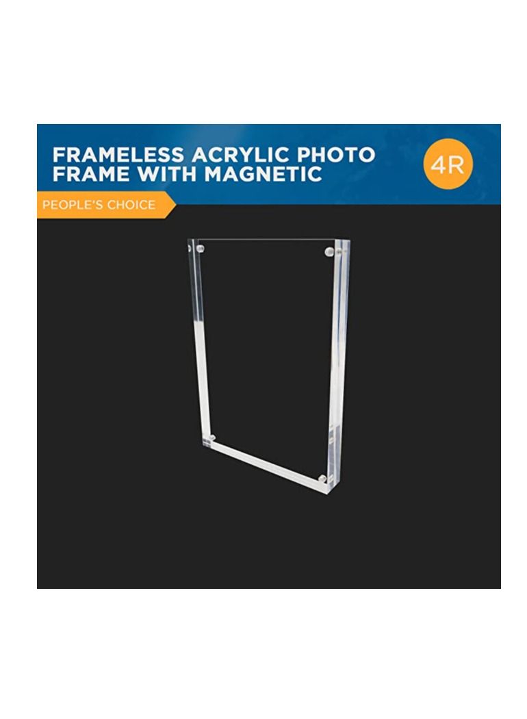 Creative Planet 4R Acrylic Photo Frame. An elegant picture frame of high clarity modern stylish & transparent organize and protect your photos great gift for birthday girlfriend (Pack of 3)