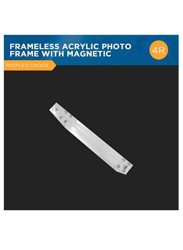 Creative Planet 4R Acrylic Photo Frame. An elegant picture frame of high clarity modern stylish & transparent organize and protect your photos great gift for birthday girlfriend (Pack of 3)