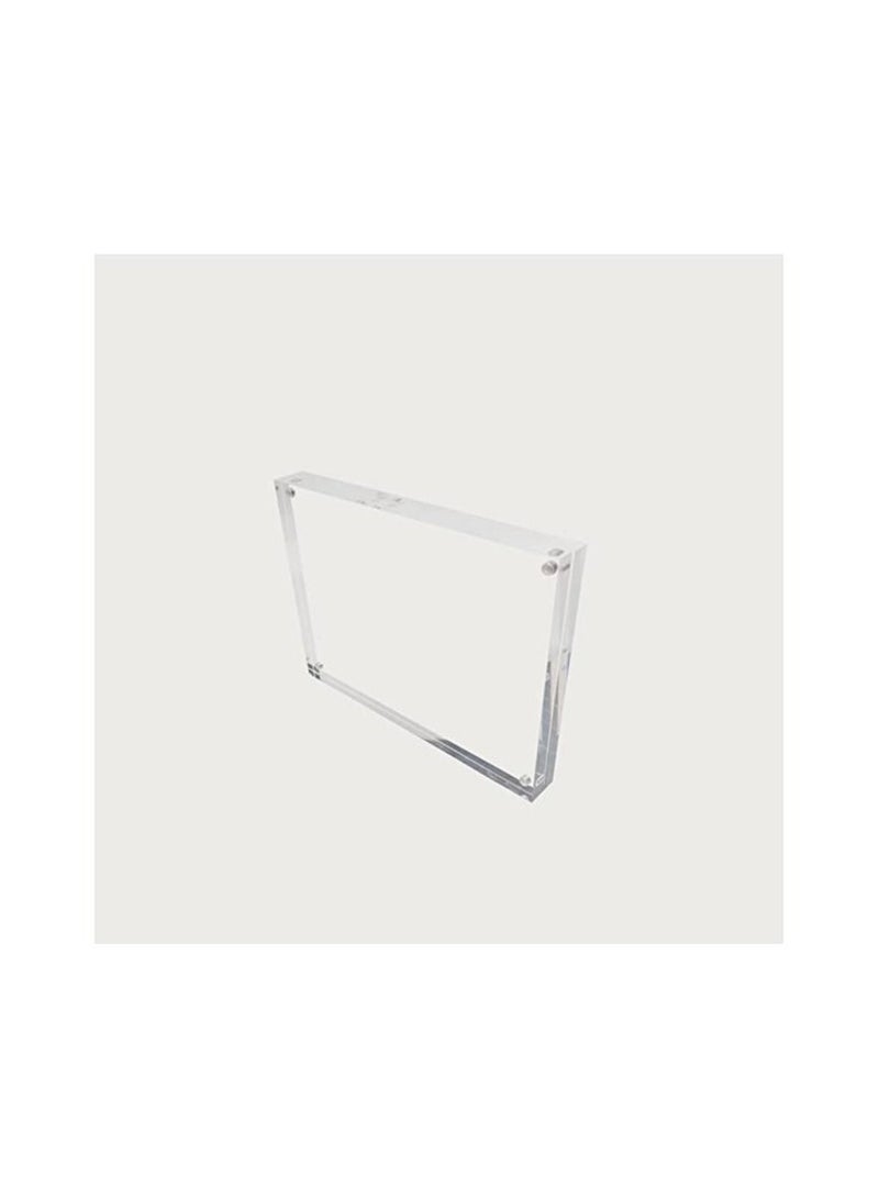 Creative Planet 5R Acrylic photo frame an elegant picture frame of high clarity modern stylish & transparent organize and protect our photos, great gift for birthday (Pack of 3)