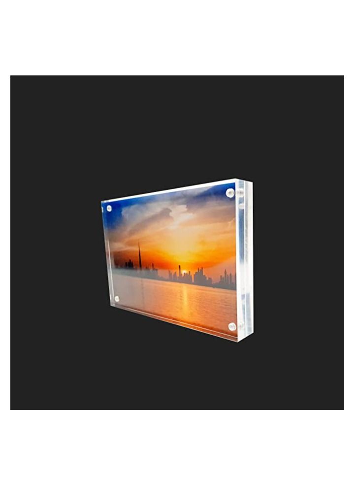 Creative Planet 5R Acrylic Photo Frame. An Elegant Picture Frame of High Clarity, Modern Stylish & Transparent. Organize and Protect Your Photos, Great Gift for Birthday, Girlfriend, Husband, Wife.