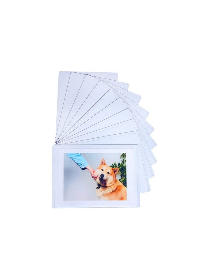 Magnetic Polaroid Picture Frame 2.5 X 3.5” Instax Mini Photo Frame For Fridge Photo Magnets For Refrigerator Polaroid Frame For Photos Photo Sleeve Pocket Wallet Size Picture Frame 10 Pack