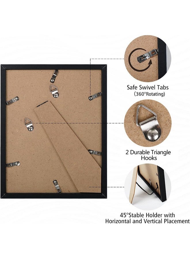 Document Frame Wood Certificate Frame 8.5 X 11 Multipack Diploma Frame 6 Pack 8.5X11 Picture Frame Display Horizontal And Vertical For Wall And Tabletop