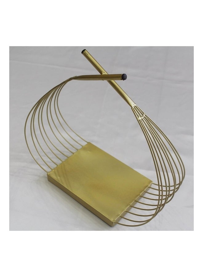 Metal  Color Gift Holder Gold 26x31cm