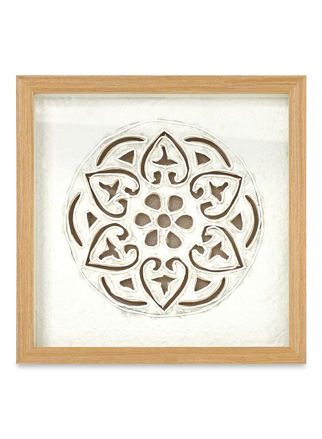 Araa Shadow Box, Brown & White - 30x30 cm