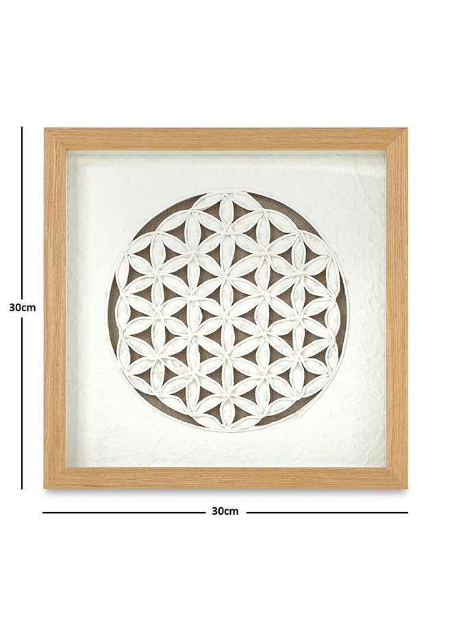 Turque Shadow Box, Brown & White - 30x30 cm