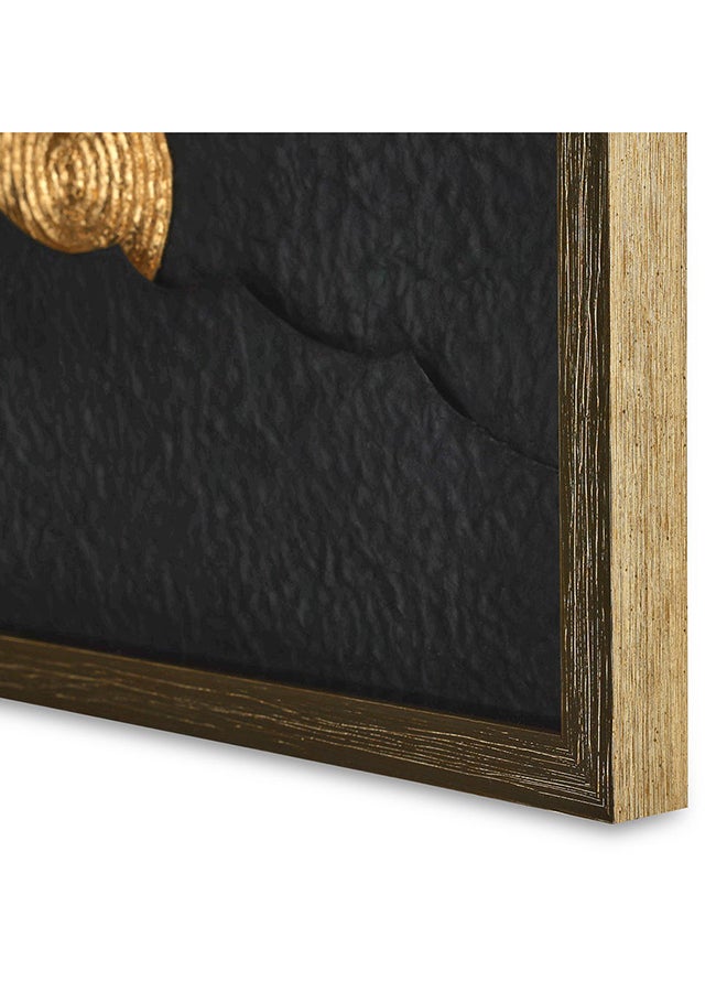 Lunar Shadow Box, Black & Gold - 50x100 cm