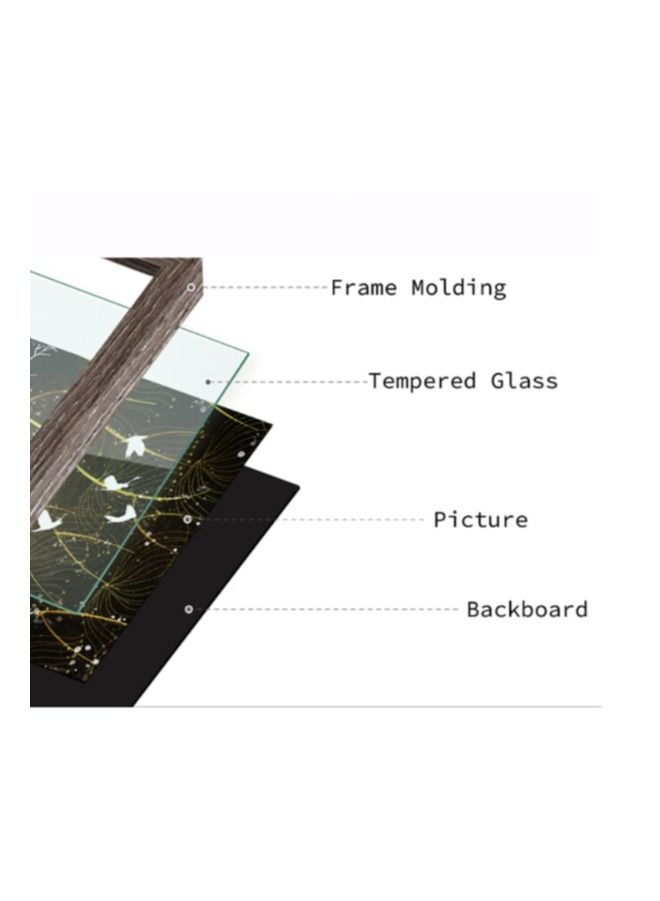 Foldable Wooden Photo Frame:Versatile Display Solution for Cherished Memories (2 photos) (Grey)