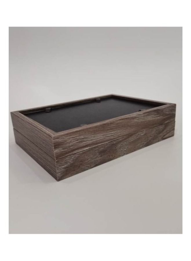 Foldable Wooden Photo Frame:Versatile Display Solution for Cherished Memories (2 photos) (Grey)