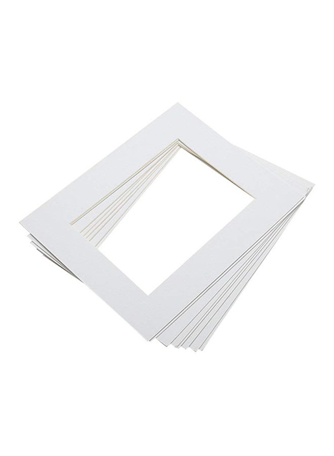 Pack Of 25 Picture Mats White 30x40cm