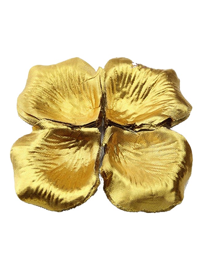 1000-Piece Artificial Rose Flower Gold 5x5.5centimeter