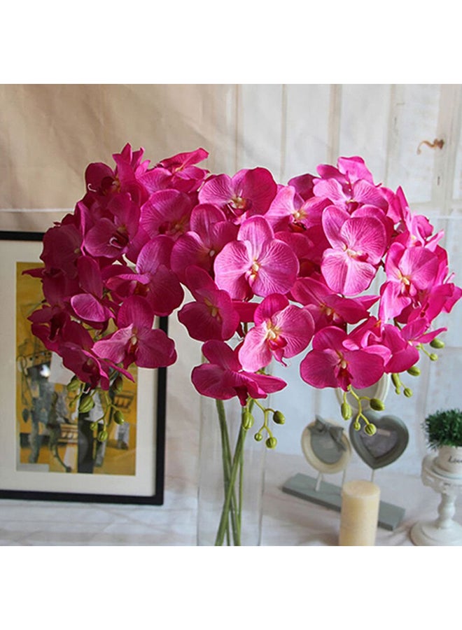 Single Piece Artificial Butterfly Orchid Flower Pink/Green 80cm