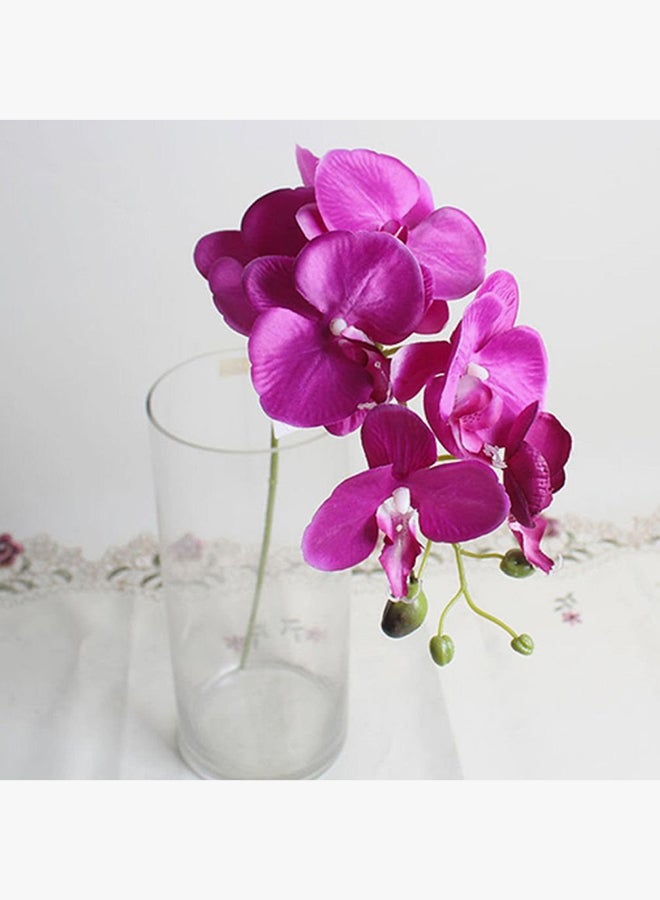 Single Piece Artificial Butterfly Orchid Flower Pink/Green 80cm