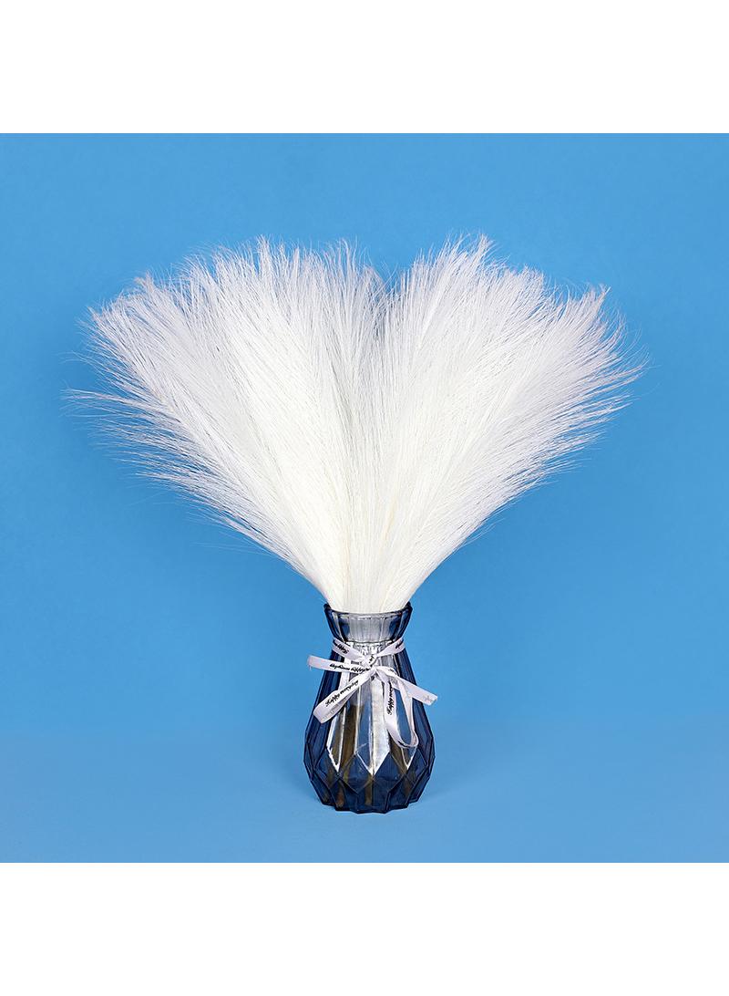 6 Pieces 43-45Cm Pampas Grass Decoration High Imitation Handmade Dry Large Bouquet With Vase Bohemian Style Home Decor