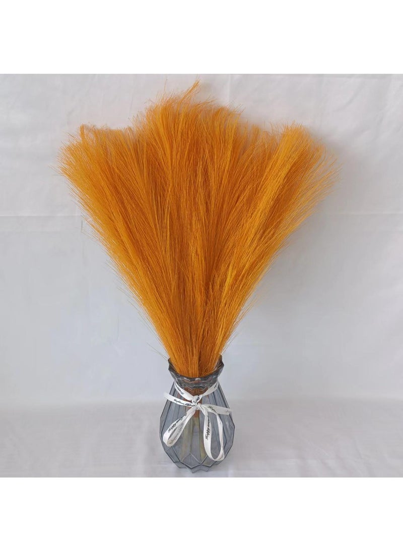 6 Pieces 43-45Cm Pampas Grass Decoration High Imitation Handmade Dry Large Bouquet With Vase Bohemian Style Home Decor