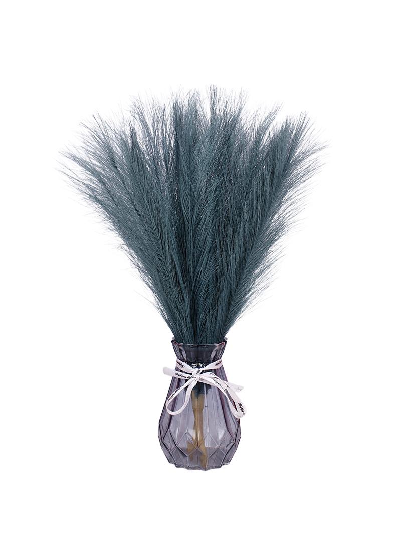 6 Pieces 43-45Cm Pampas Grass Decoration High Imitation Handmade Dry Large Bouquet With Vase Bohemian Style Home Decor