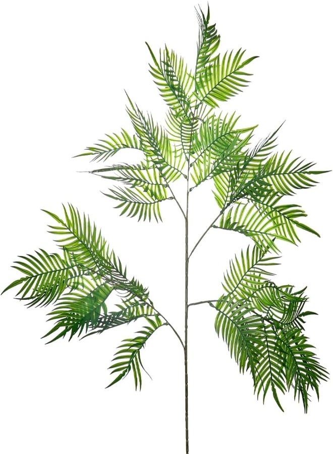 4-Piece Green Artificial Palm Plant Leaf Festival Ornaments Artificial Flowers Spray Fake Flowers For Home Birthday Party Bouquets Arrangement