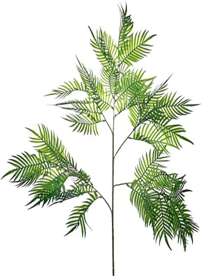 4-Piece Green Artificial Palm Plant Leaf Festival Ornaments Artificial Flowers Spray Fake Flowers For Home Birthday Party Bouquets Arrangement